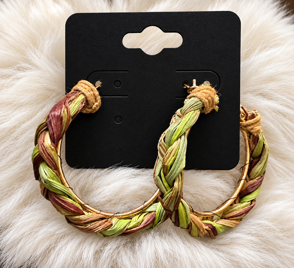 Sweetgrass Hoop Earrings