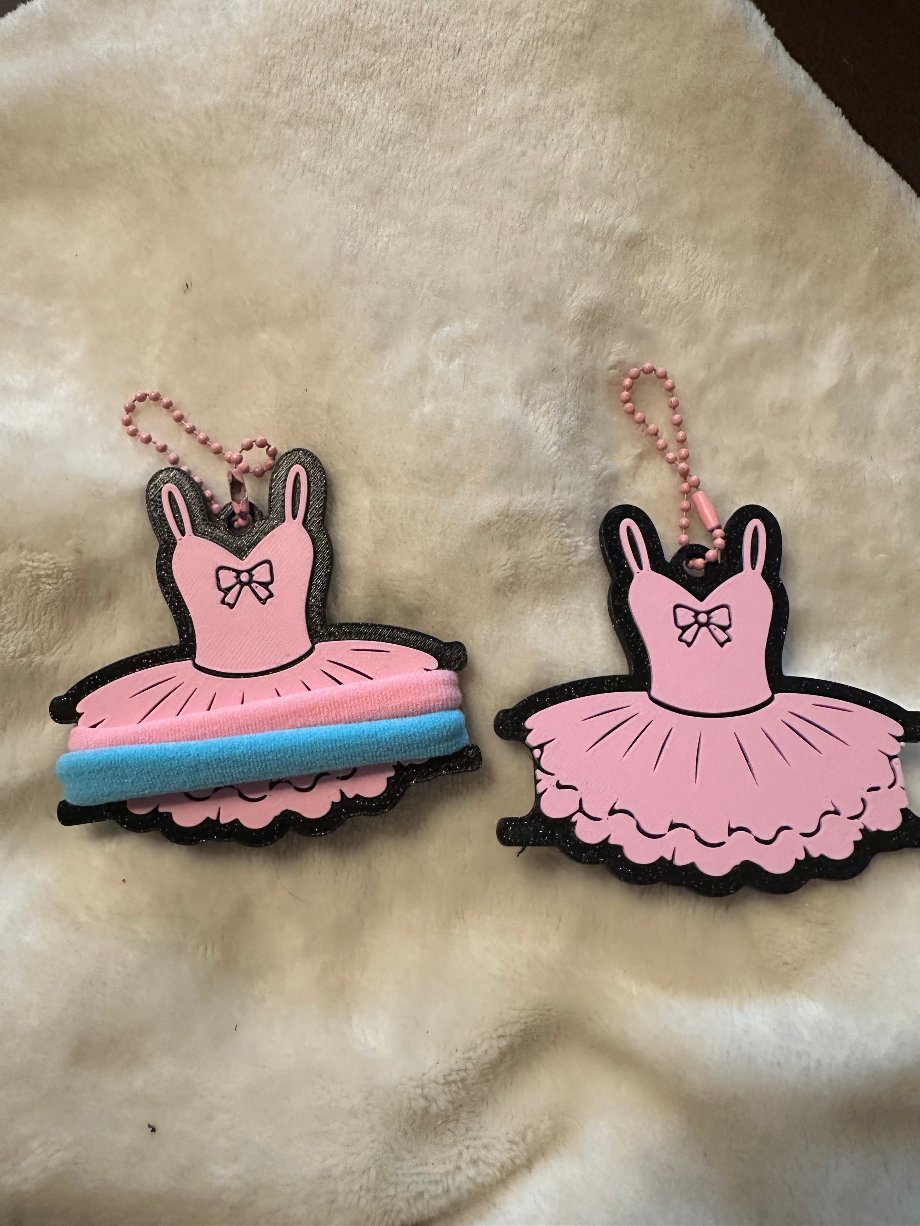 Ballet tutu hairtie holder