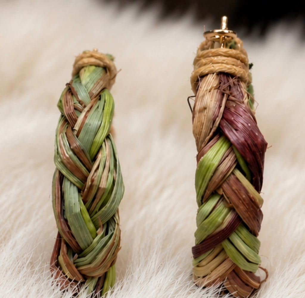 Sweetgrass Hoop Earrings